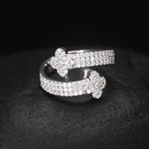 Moissanite Clover Ring